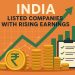 India listed companies with rising earnings